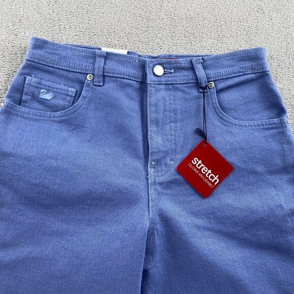 NWT Gloria Vanderbilt Womens Jeans Size 69 Stretch Straight Leg Purple Casual - Picture 9 of 16